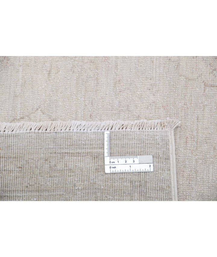 Ivory Afghan Serenity Rug 8'11" x 11'10" Hand-Knotted | No. AT89964