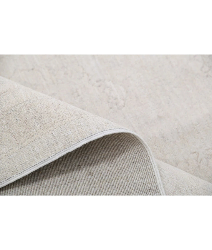 Ivory Afghan Serenity Rug 8'11" x 11'10" Hand-Knotted | No. AT89964