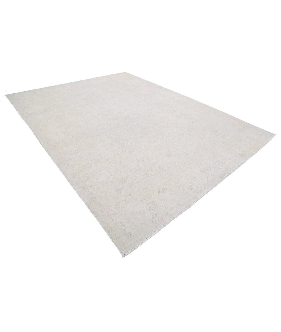 Ivory Afghan Serenity Rug 8'11" x 11'10" Hand-Knotted | No. AT89964