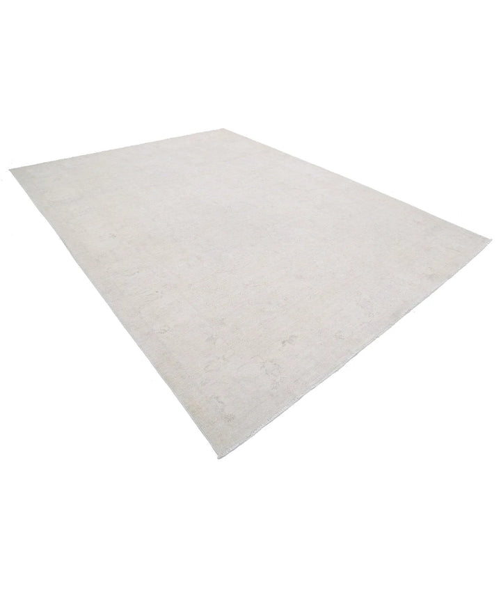 Ivory Afghan Serenity Rug 8'11" x 11'10" Hand-Knotted | No. AT89964