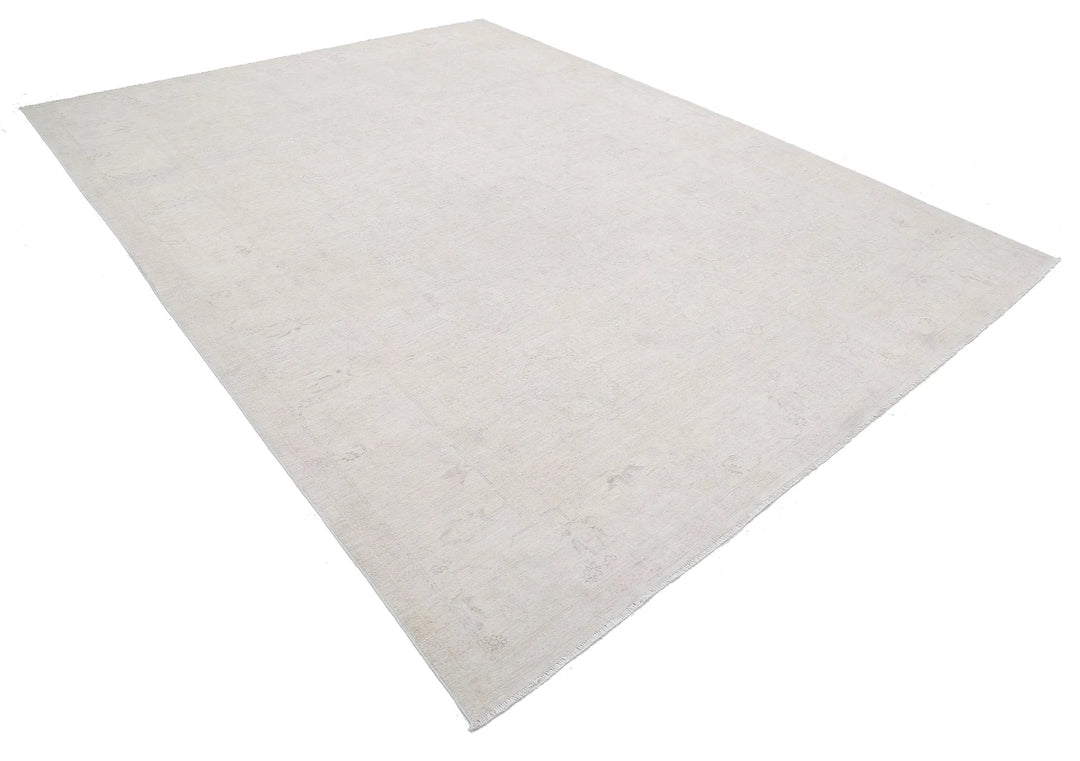 Ivory Afghan Serenity Rug 8'11" x 11'10" Hand-Knotted | No. AT89964