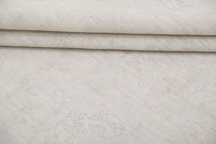 Ivory Afghan Serenity Rug 8'11" x 11'10" Hand-Knotted | No. AT89964