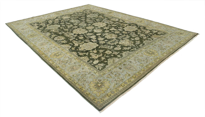 Indian Ziegler Rug 9' 0" x 11' 10" Hand-Knotted | No. AT89978