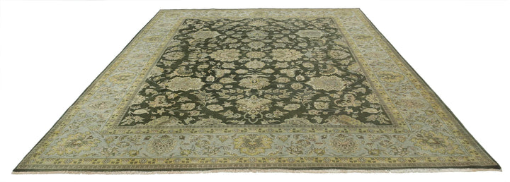 Indian Ziegler Rug 9' 0" x 11' 10" Hand-Knotted | No. AT89978