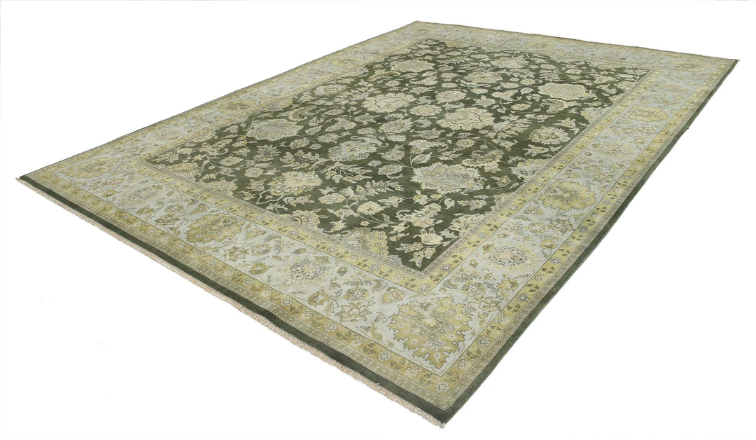 Indian Ziegler Rug 9' 0" x 11' 10" Hand-Knotted | No. AT89978
