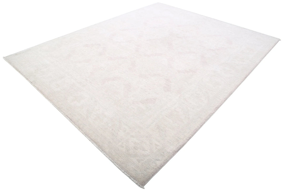 Afghan Tabriz Rug 8' 1" x 10' 2" Hand-Knotted | No. AT90005
