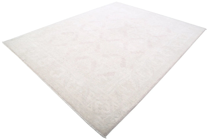 Afghan Tabriz Rug 8' 1" x 10' 2" Hand-Knotted | No. AT90005