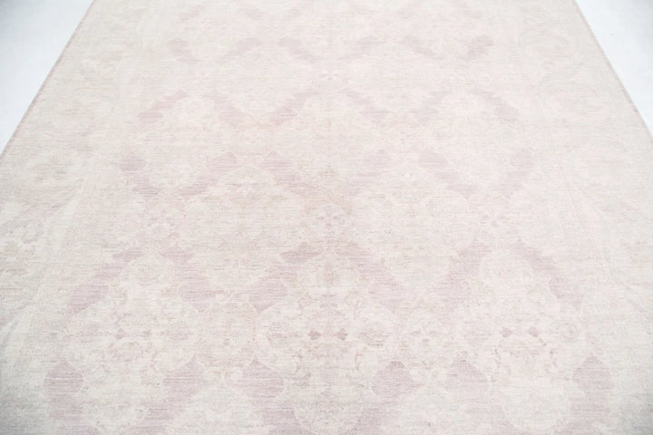 Afghan Tabriz Rug 8' 1" x 10' 2" Hand-Knotted | No. AT90005