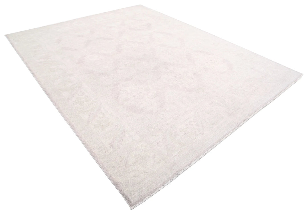 Afghan Tabriz Rug 8' 1" x 10' 2" Hand-Knotted | No. AT90005