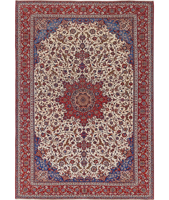 Persian Isfahan Rug 10' 3" x 14' 7" Hand-Knotted | No. AT90141