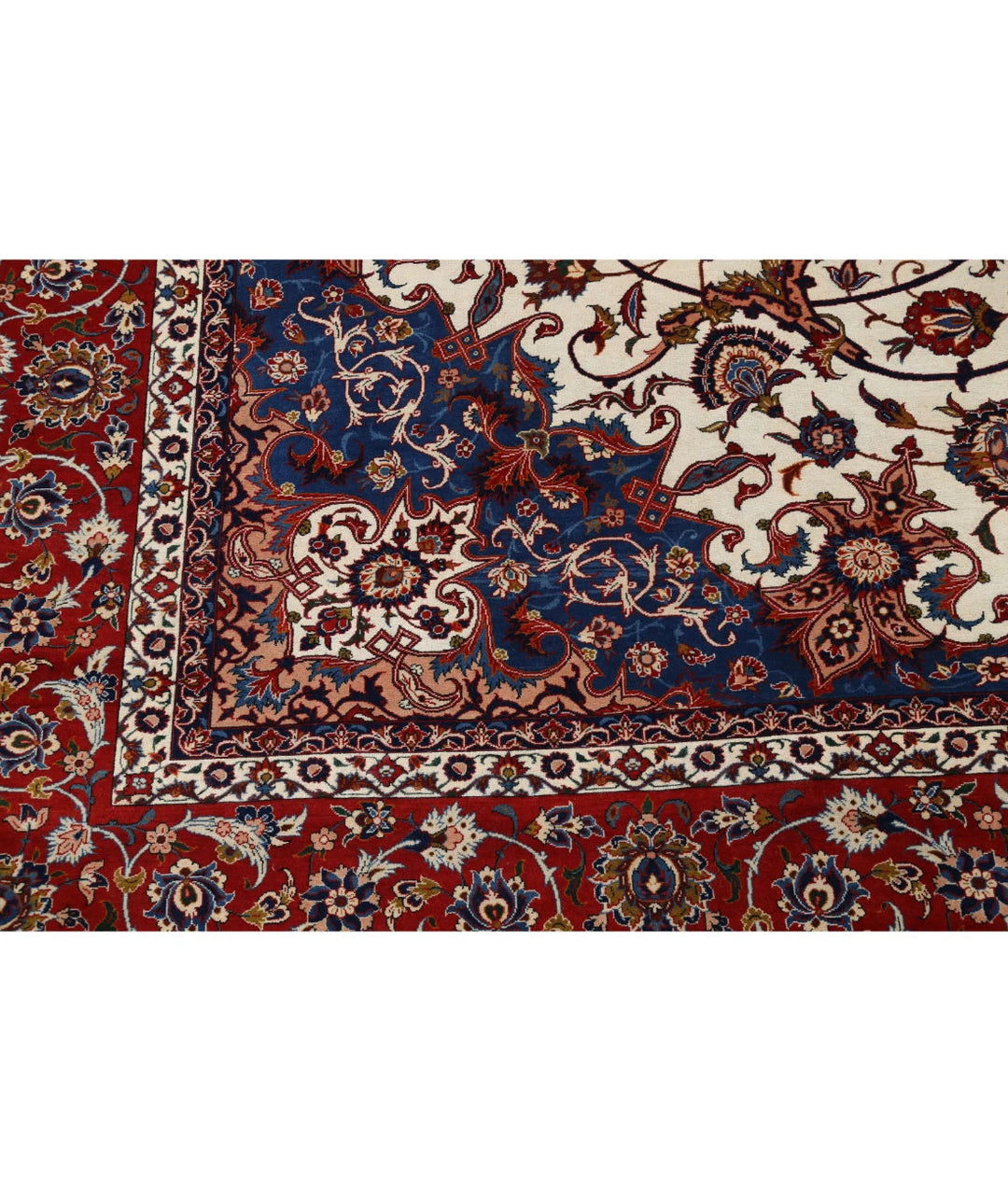 Persian Isfahan Rug 10' 3" x 14' 7" Hand-Knotted | No. AT90141