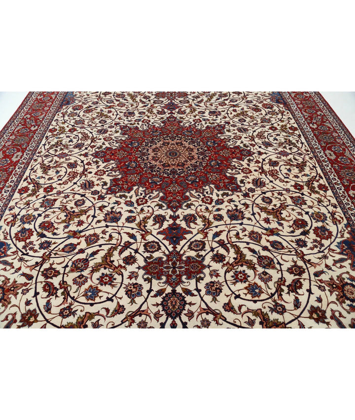 Persian Isfahan Rug 10' 3" x 14' 7" Hand-Knotted | No. AT90141