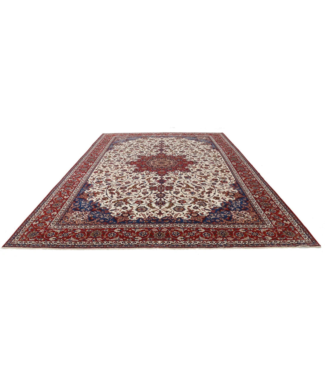 Persian Isfahan Rug 10' 3" x 14' 7" Hand-Knotted | No. AT90141