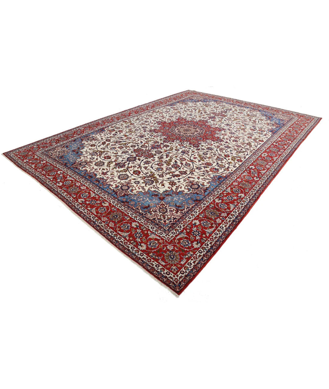 Persian Isfahan Rug 10' 3" x 14' 7" Hand-Knotted | No. AT90141