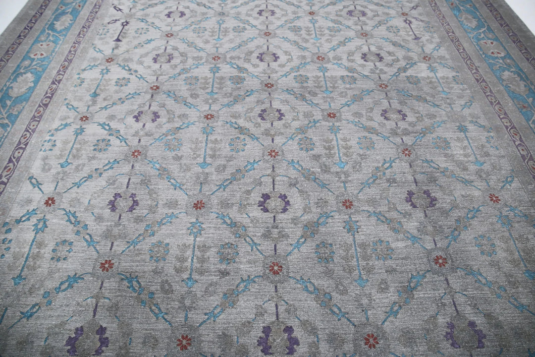 Afghan Oriental Rug 11' 11" x 14' 10" Hand-Knotted | No. AT90143