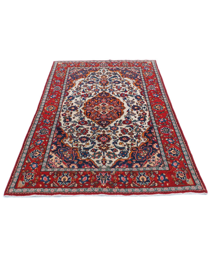 Persian Navahand Rug 4' 2" x 6' 8" Hand-Knotted | No. AT90225