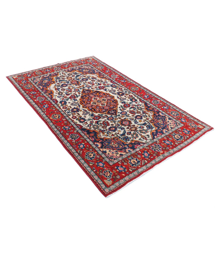 Persian Navahand Rug 4' 2" x 6' 8" Hand-Knotted | No. AT90225