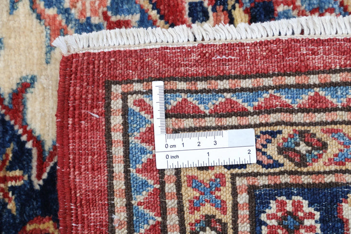 Afghan Royal Kazak Rug 8' 2" x 10' 8" Hand-Knotted | No. AT90418