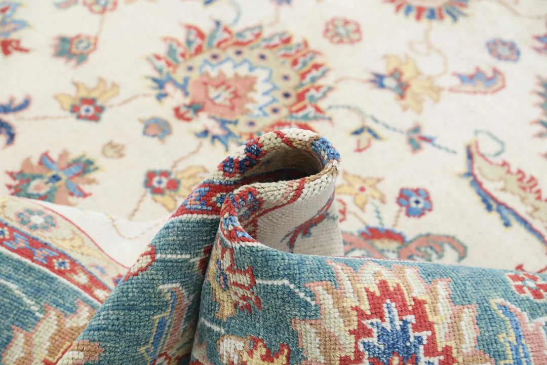 Afghan Ziegler Rug 8' 0" x 9' 6" Hand-Knotted | No. AT90430