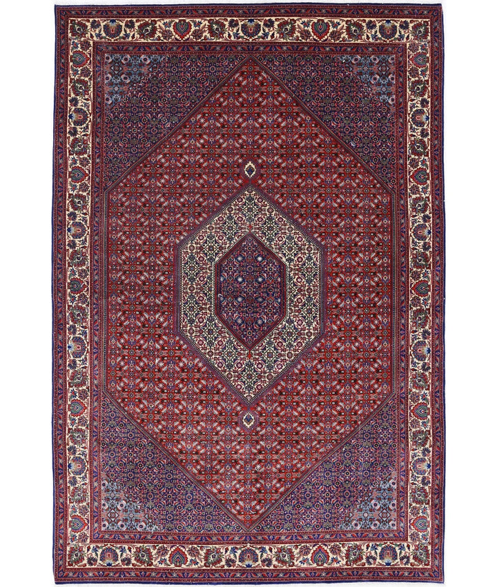 Persian Bijar Rug 6' 7" x 9' 10" Hand-Knotted | No. AT90455
