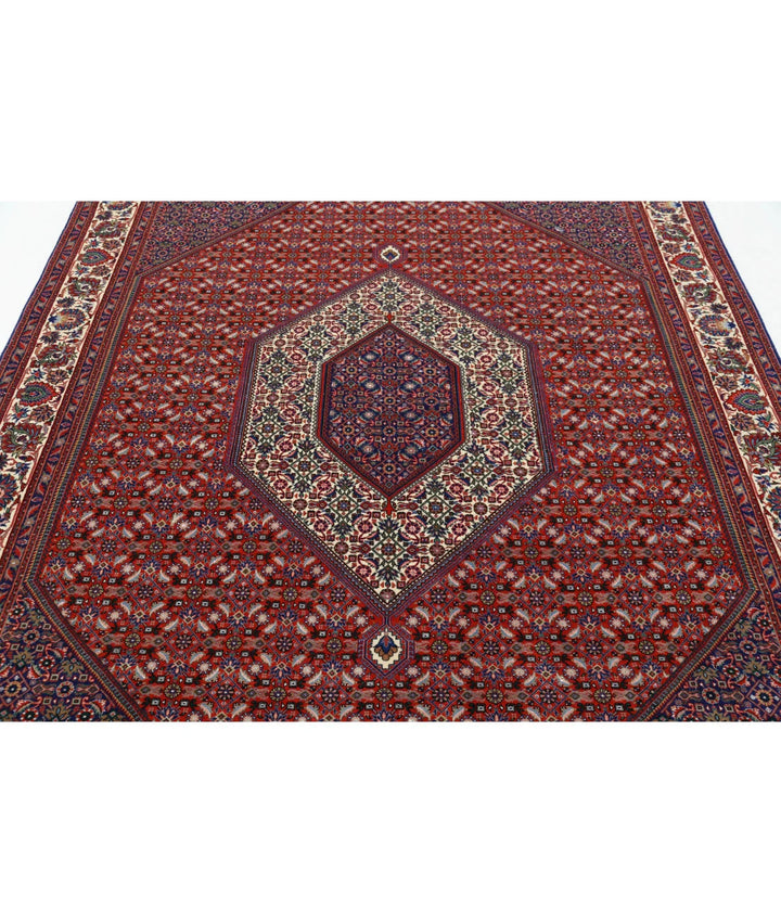 Persian Bijar Rug 6' 7" x 9' 10" Hand-Knotted | No. AT90455