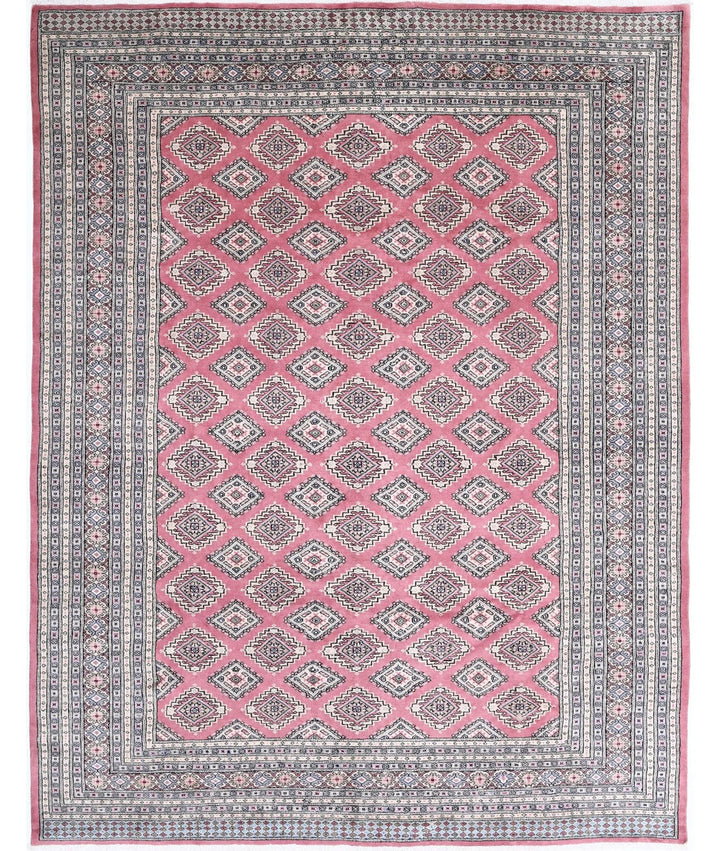 Pakistani Bokhara Rug 8' 0" x 10' 3" Hand-Knotted | No. AT90466