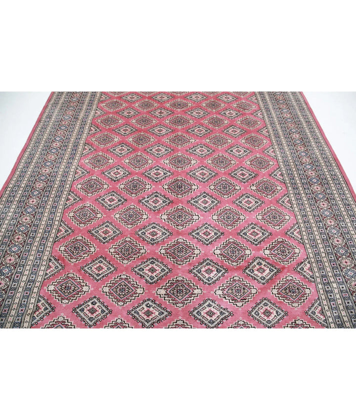 Pakistani Bokhara Rug 8' 0" x 10' 3" Hand-Knotted | No. AT90466