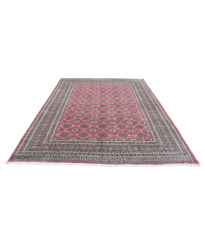 Pakistani Bokhara Rug 8' 0" x 10' 3" Hand-Knotted | No. AT90466