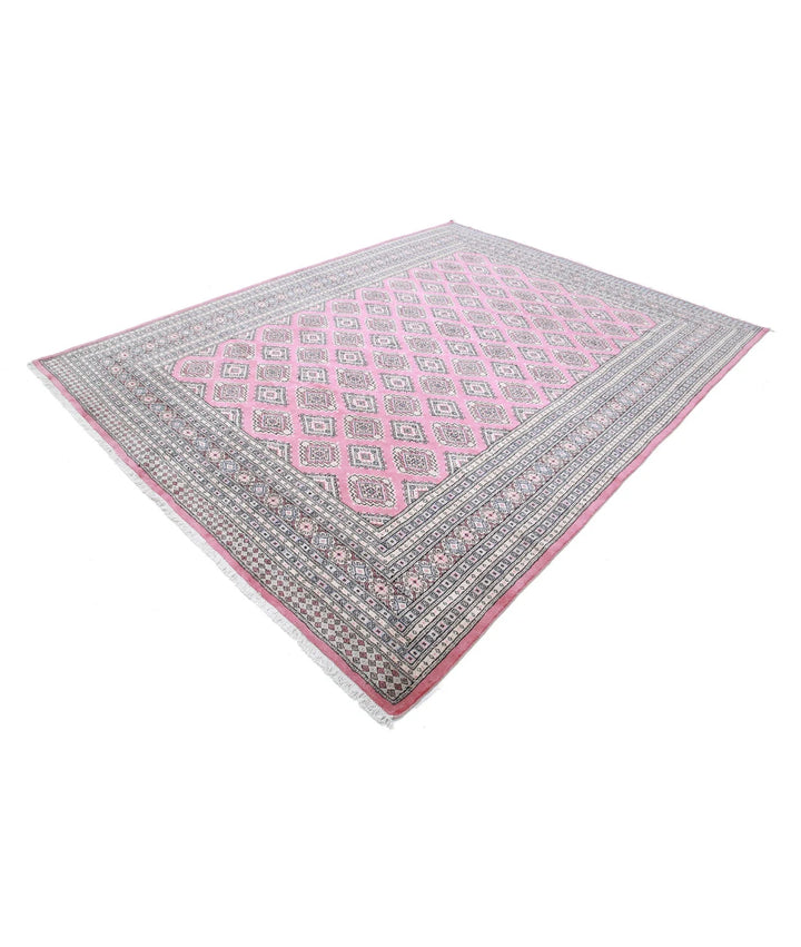 Pakistani Bokhara Rug 8' 0" x 10' 3" Hand-Knotted | No. AT90466