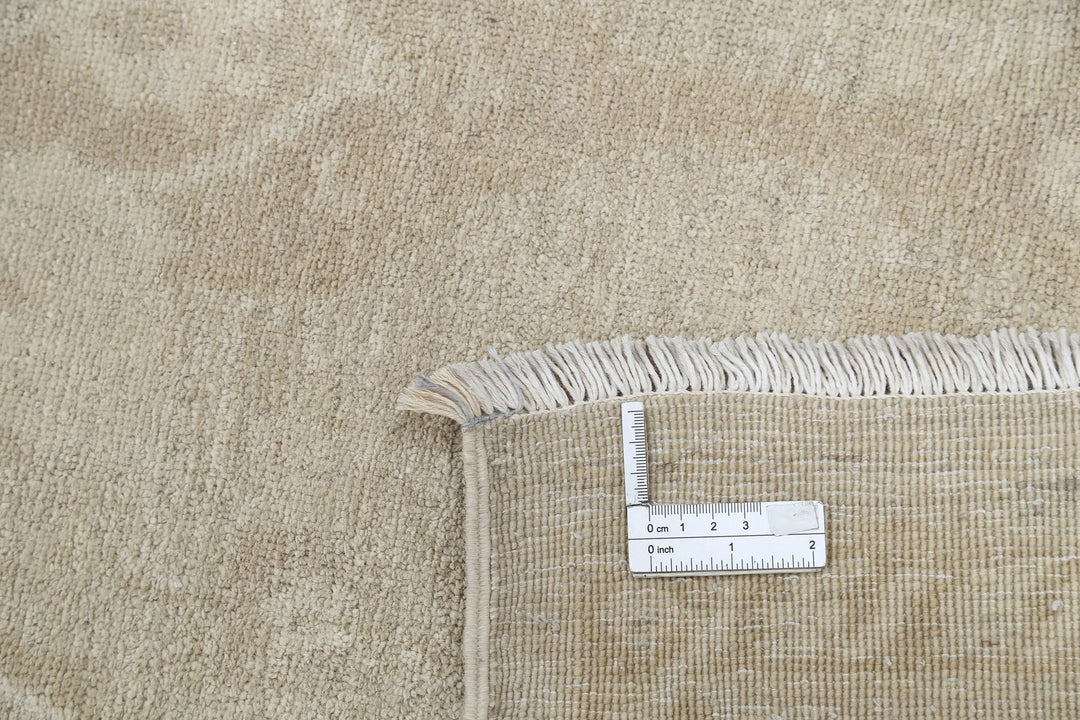 Ivory Afghan Serenity Rug 8' 8" x 11' 4" Hand-Knotted | No. AT90582