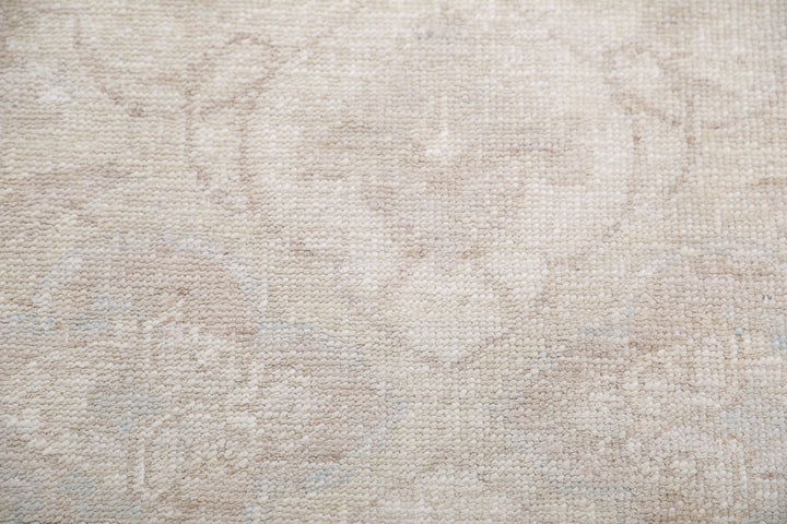 Ivory Afghan Serenity Rug 2' 5" x 6' 3" Hand-Knotted | No. AT90718
