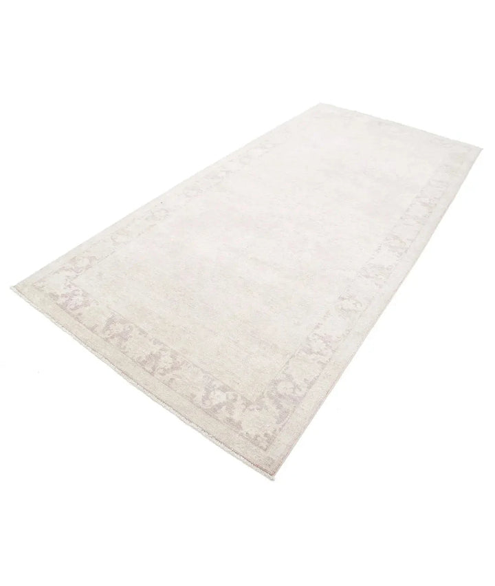 Ivory Afghan Serenity Rug 5' 0" x 10' 2" Hand-Knotted | No. AT90750
