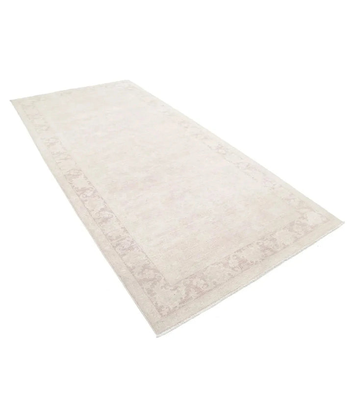 Ivory Afghan Serenity Rug 5' 0" x 10' 2" Hand-Knotted | No. AT90750
