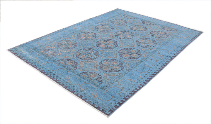 Afghan Oriental Rug 5' 10" x 8' 0" Hand-Knotted | No. AT90819
