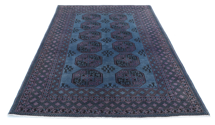 Afghan Revival Rug 5' 8" x 8' 2" Hand-Knotted | No. AT90845