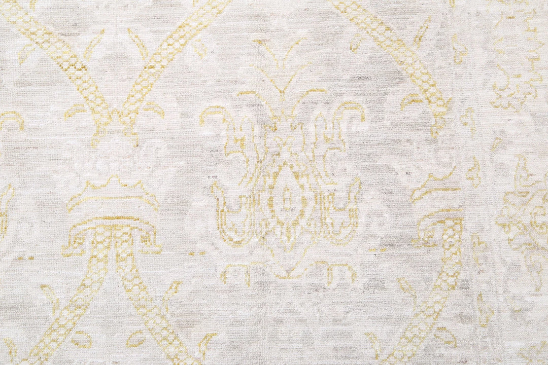 Afghan Tabriz Rug 6' 3" x 10' 9" Hand-Knotted | No. AT90847
