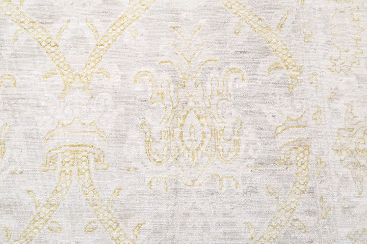 Afghan Tabriz Rug 6' 3" x 10' 9" Hand-Knotted | No. AT90847