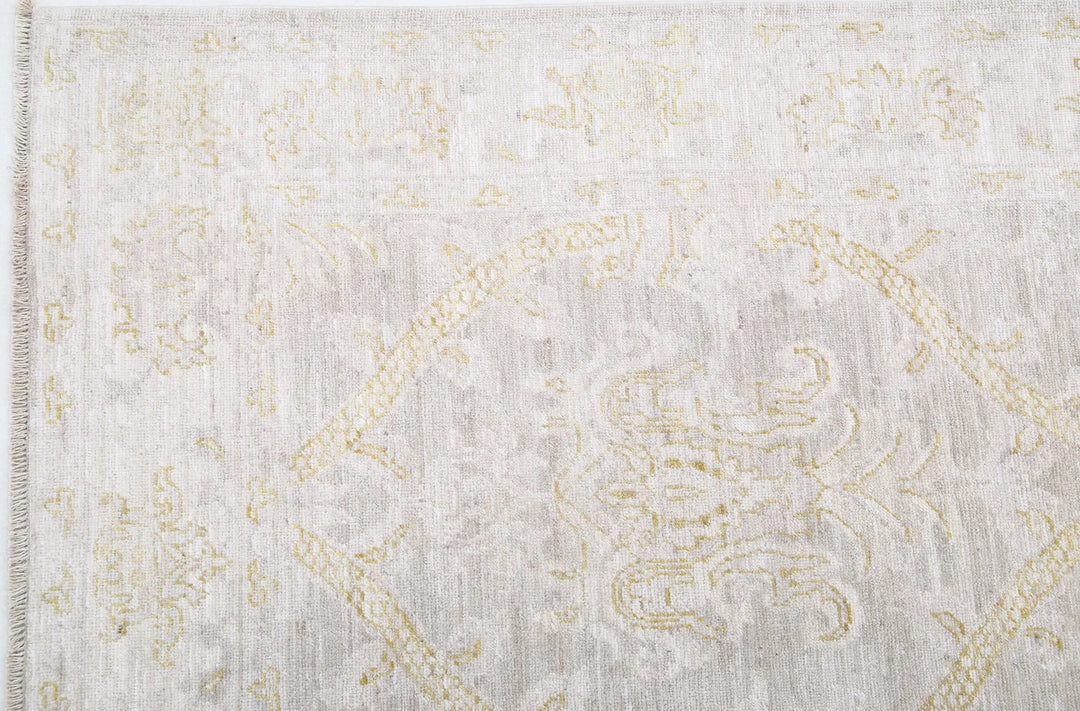 Afghan Tabriz Rug 6' 3" x 10' 9" Hand-Knotted | No. AT90847