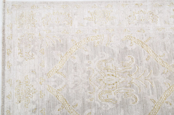 Afghan Tabriz Rug 6' 3" x 10' 9" Hand-Knotted | No. AT90847