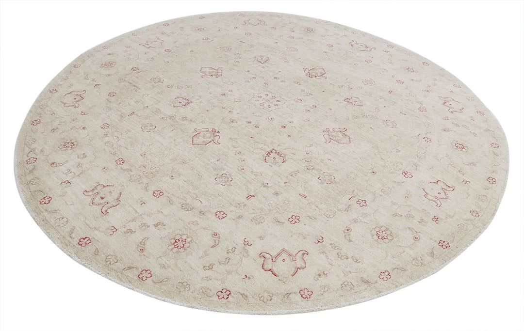 Afghan Serenity Rug 7' 10" x 8' 0" Hand-Knotted | No. AT90908