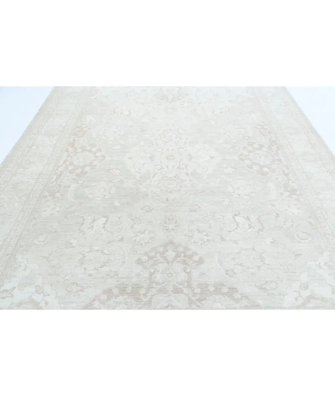 Ivory Afghan Serenity Rug 8' 10" x 11' 8" Hand-Knotted | No. AT90910