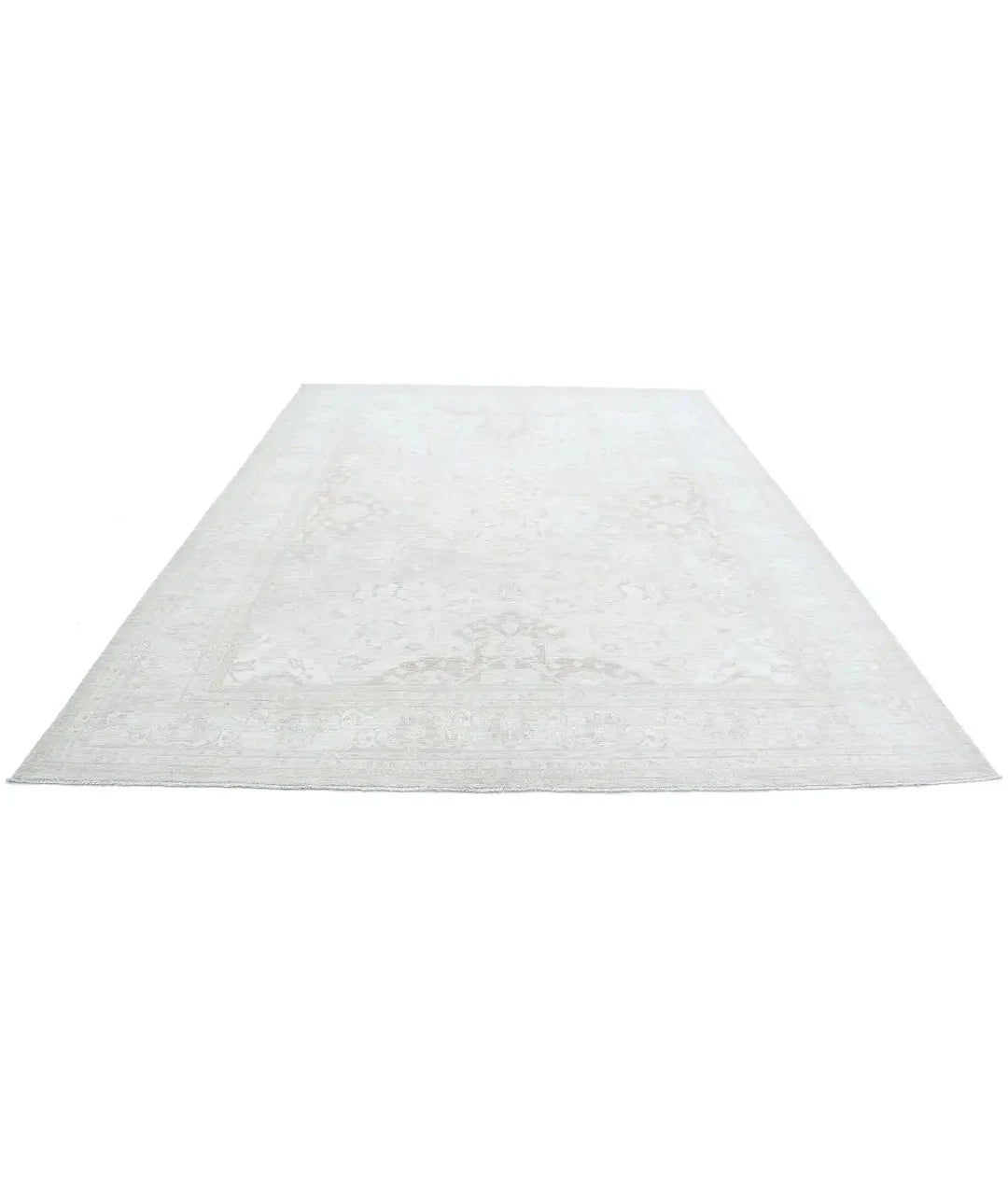 Ivory Afghan Serenity Rug 8' 10" x 11' 8" Hand-Knotted | No. AT90910