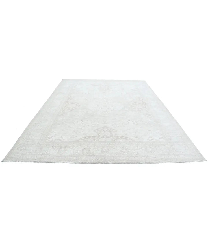 Ivory Afghan Serenity Rug 8' 10" x 11' 8" Hand-Knotted | No. AT90910