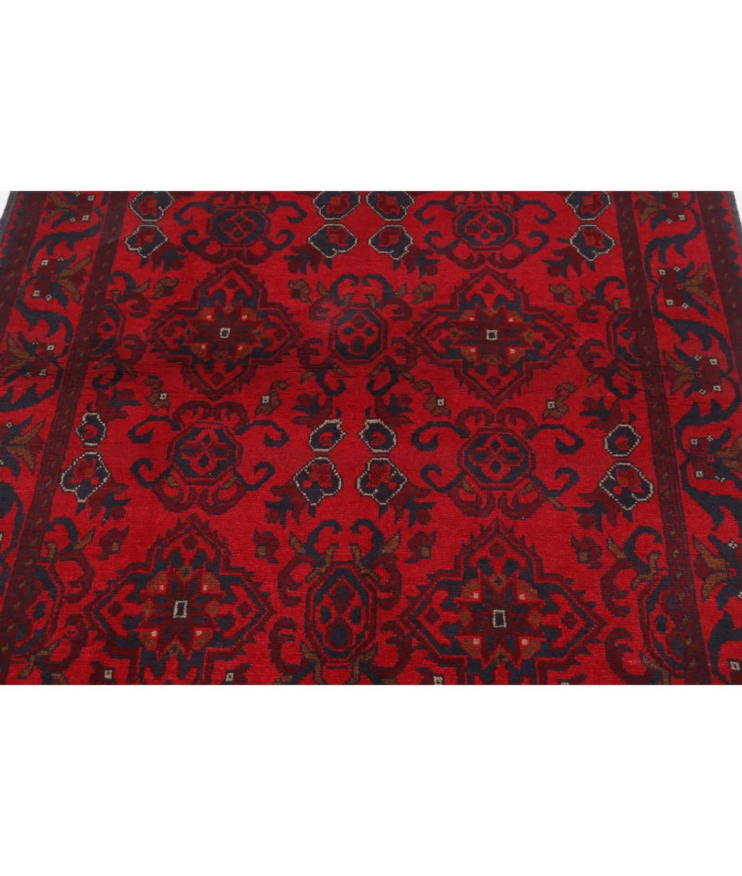 Afghan Khal Muhammadi Rug 4' 2" x 6' 4" Hand-Knotted | No. AT90990