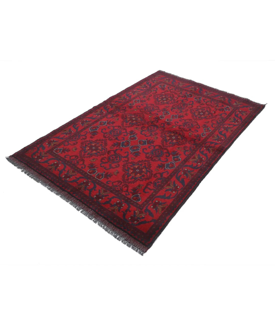 Afghan Khal Muhammadi Rug 4' 2" x 6' 4" Hand-Knotted | No. AT90990