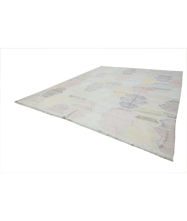 Turkish Lily Kilim Rug 12' 1" x 14' 8" Hand-Knotted | No. AT90995