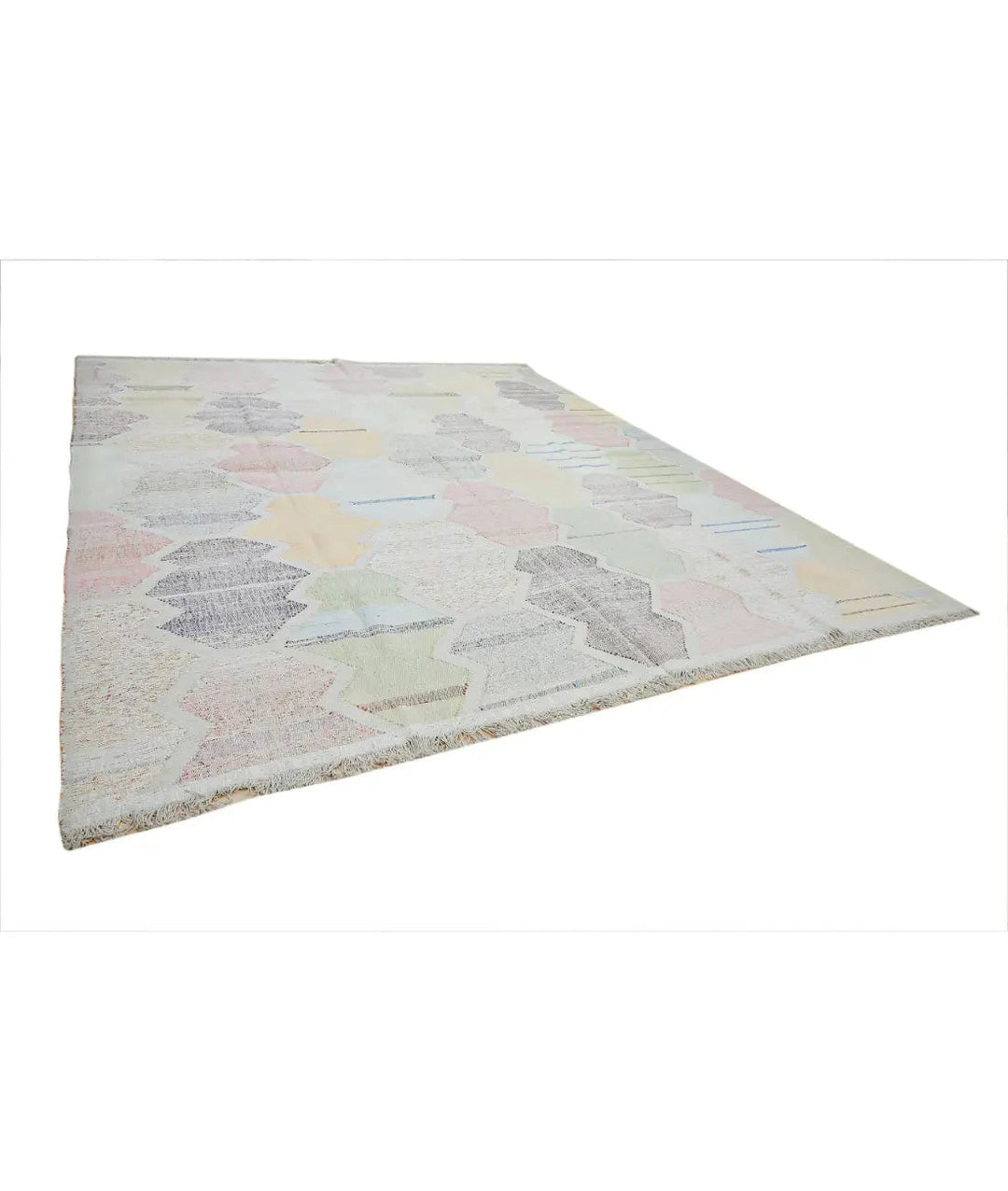 Turkish Lily Kilim Rug 12' 1" x 14' 8" Hand-Knotted | No. AT90995
