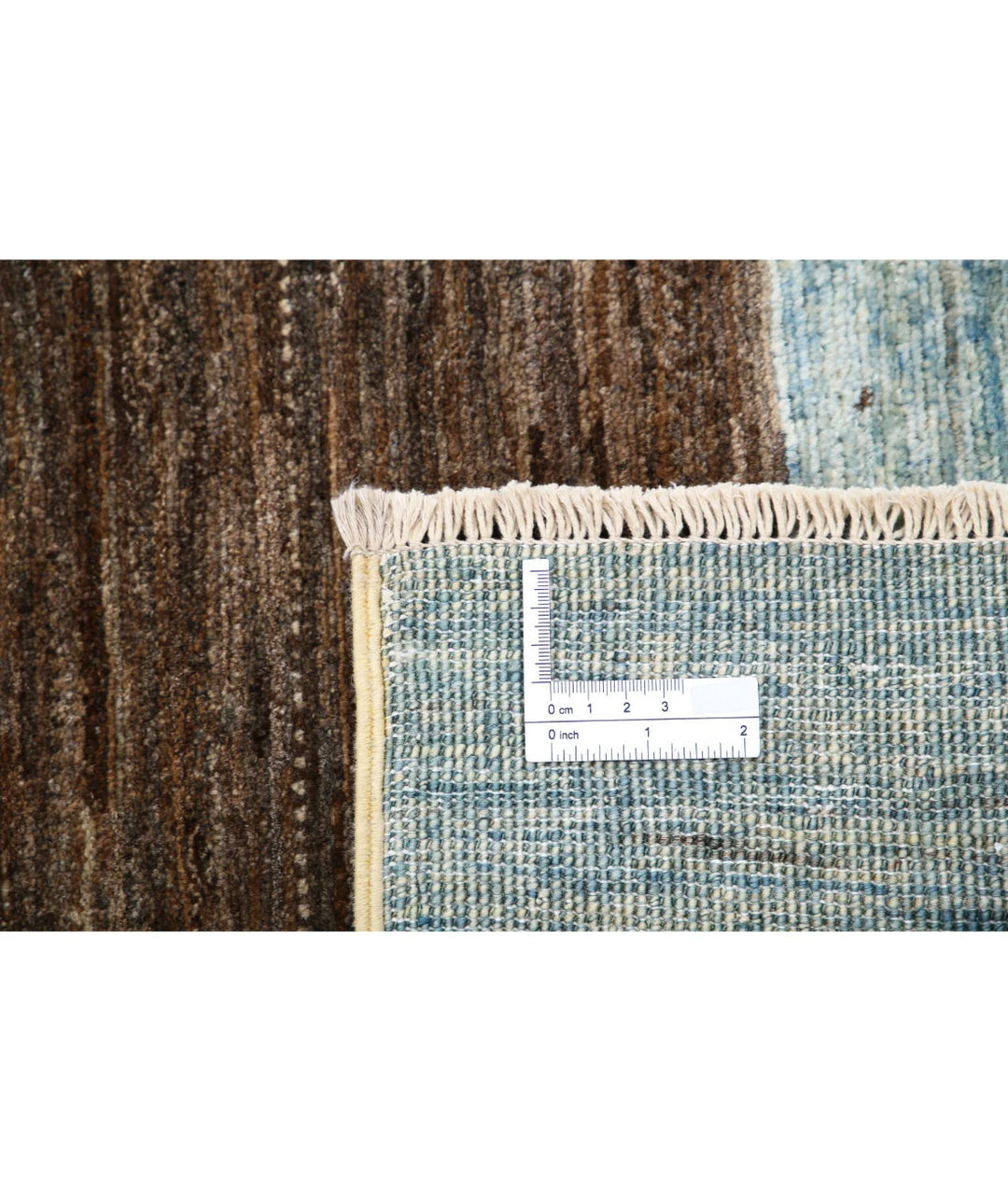 Afghan Modcar Rug 6' 6" x 7' 3" Hand-Knotted | No. AT90999