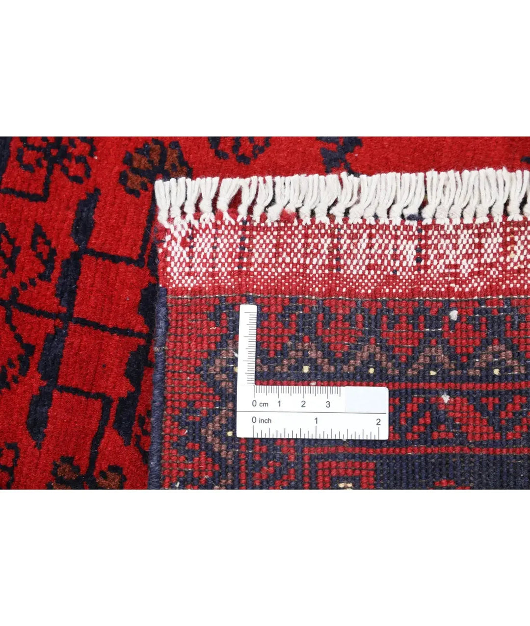 Afghan Khamyab Rug 3' 4" x 4' 8" Hand-Knotted | No. AT91022