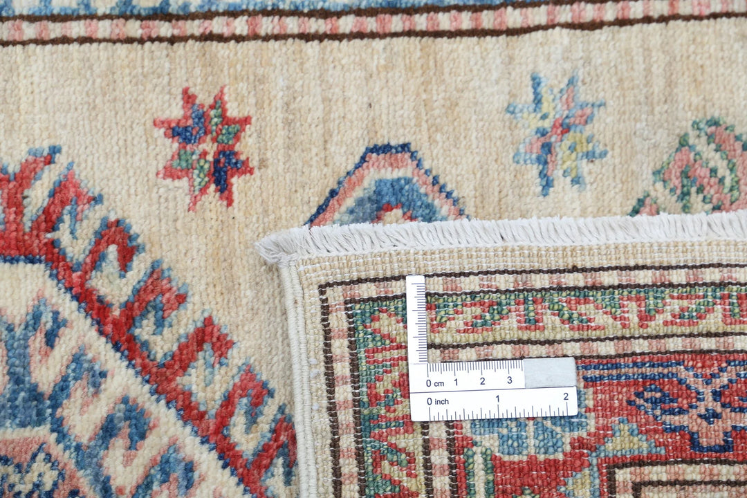 Afghan Royal Kazak Rug 2' 4" x 6' 3" Hand-Knotted | No. AT91111